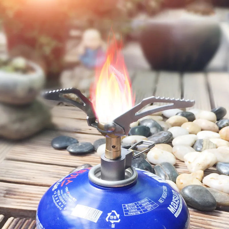 Super Mini Camping Stove Outdoor Pocket Gas Burner Ultralight Camping Tools
