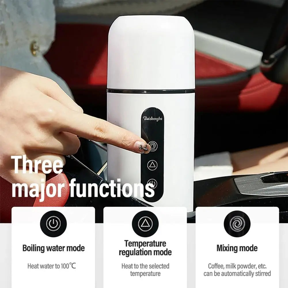 12V 24V Portable Self Stirring Thermos