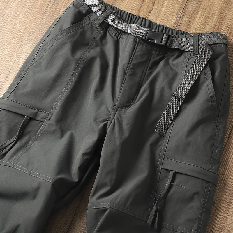 Outdoor Workwear Pants Men's Loose Fleece Lined Thick Soft Hiking Mountain Climbing Windproof Waterproof Jacket Pants