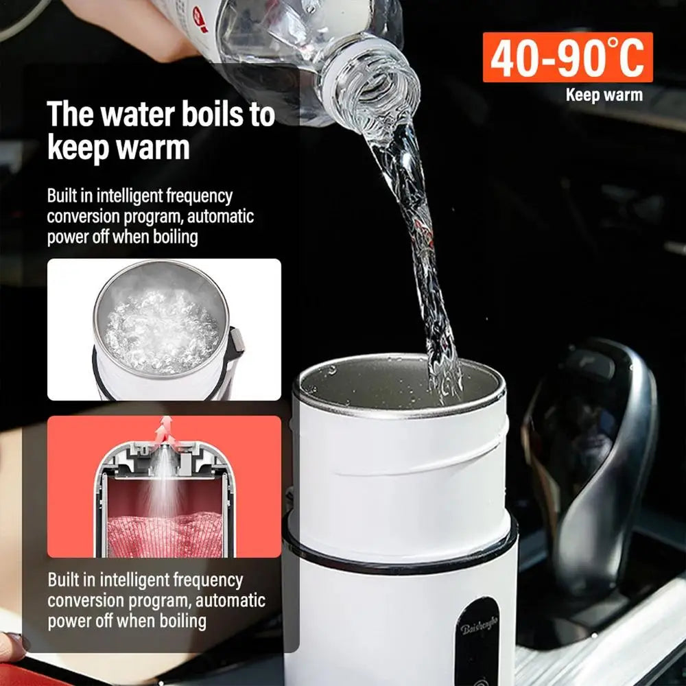 12V 24V Portable Self Stirring Thermos