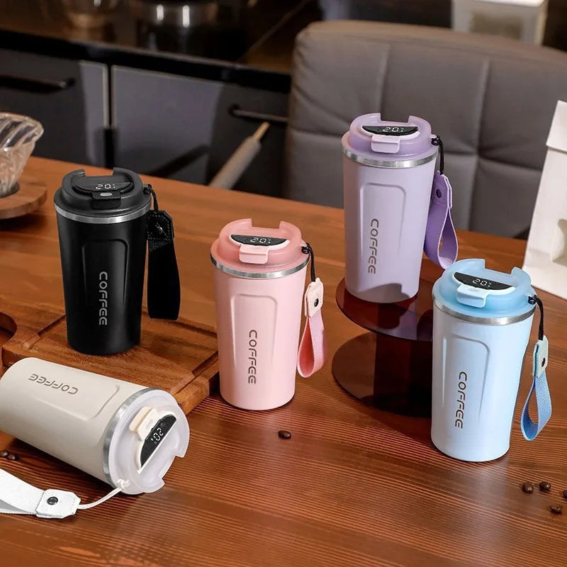 Smart Coffee Temperature Display Travel Mug
