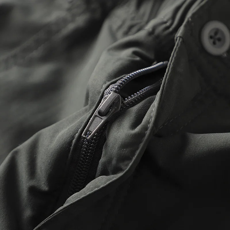 Outdoor Workwear Pants Men's Loose Fleece Lined Thick Soft Hiking Mountain Climbing Windproof Waterproof Jacket Pants