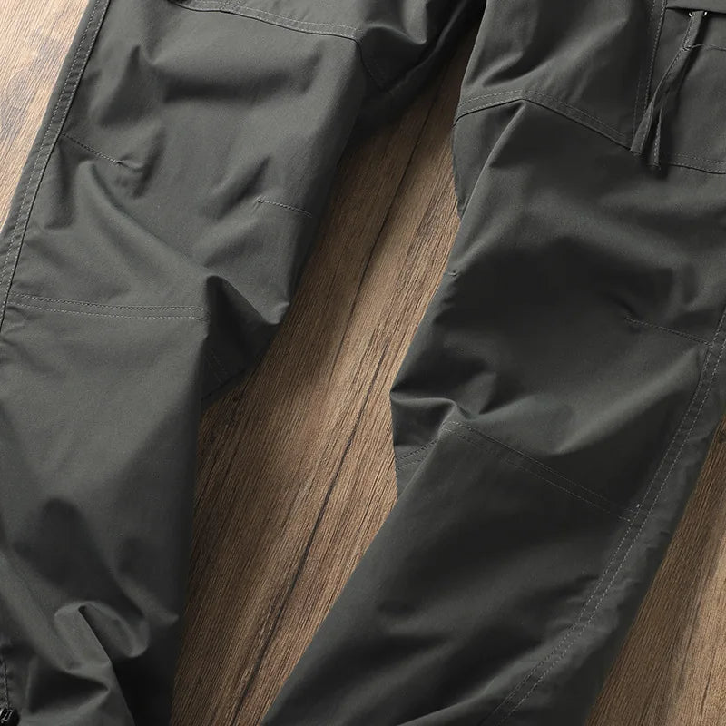 Outdoor Workwear Pants Men's Loose Fleece Lined Thick Soft Hiking Mountain Climbing Windproof Waterproof Jacket Pants