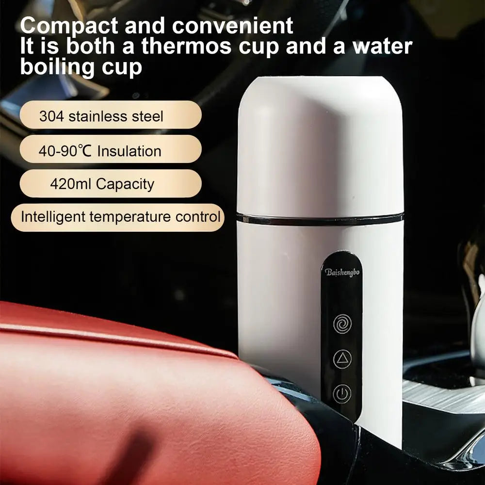 12V 24V Portable Self Stirring Thermos