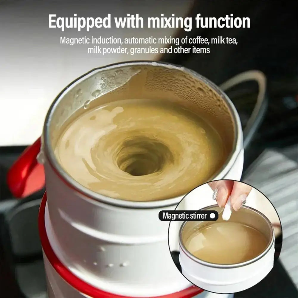 12V 24V Portable Self Stirring Thermos