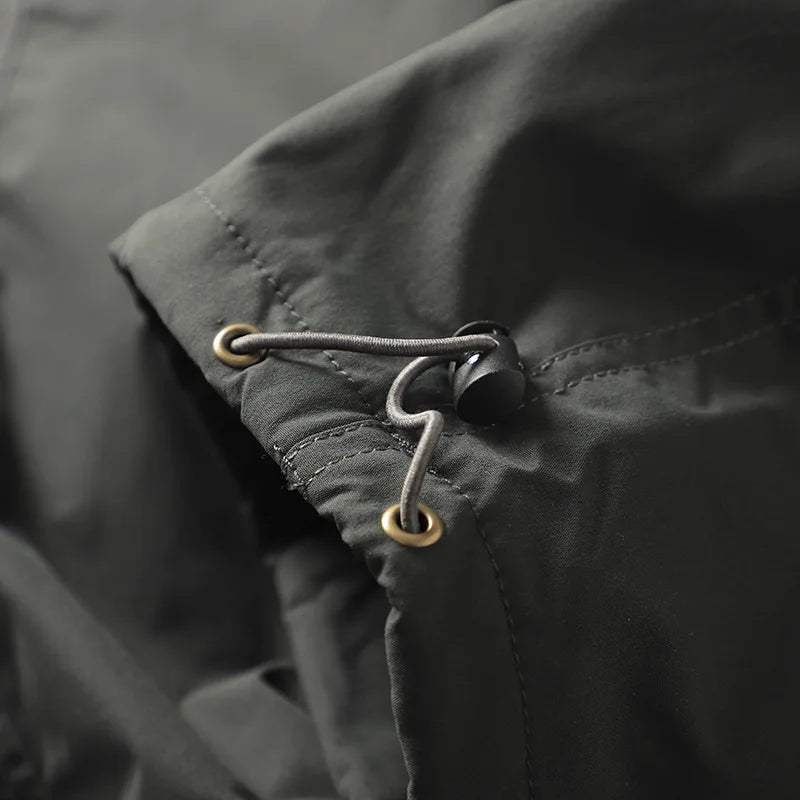Outdoor Workwear Pants Men's Loose Fleece Lined Thick Soft Hiking Mountain Climbing Windproof Waterproof Jacket Pants