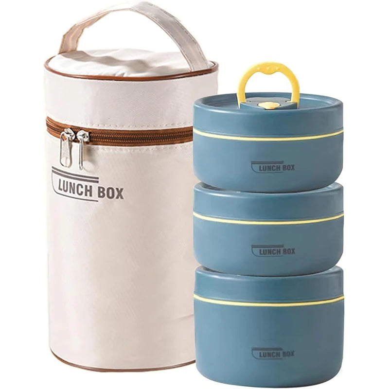 3 pcs Stackable Thermal Lunch Boxes