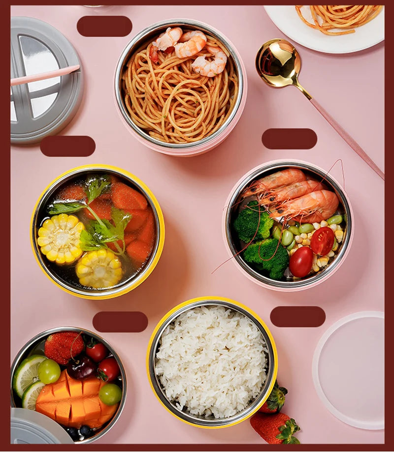 USB Electric Lunch Box Food Heater 5V 12V 24V 20W Car Truck School Travel Food Heated Warmer Container Stainless Steel Bneto Box