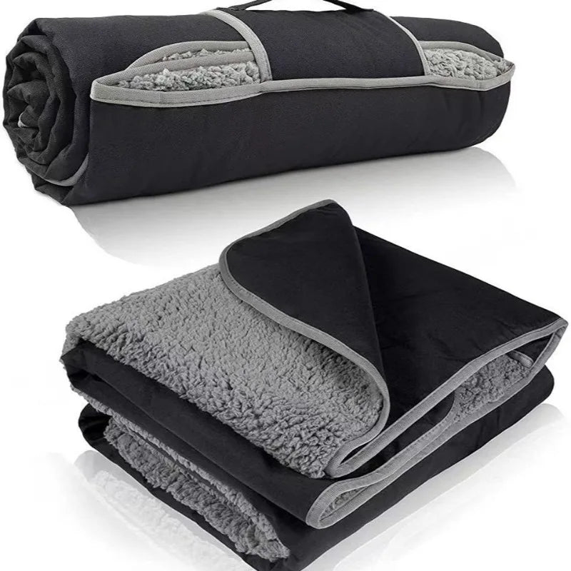 Outdoor Camping Blanket Portable Blankets Waterproof Camping Blanket Wild Blanket Washable Camping Rug Thickened