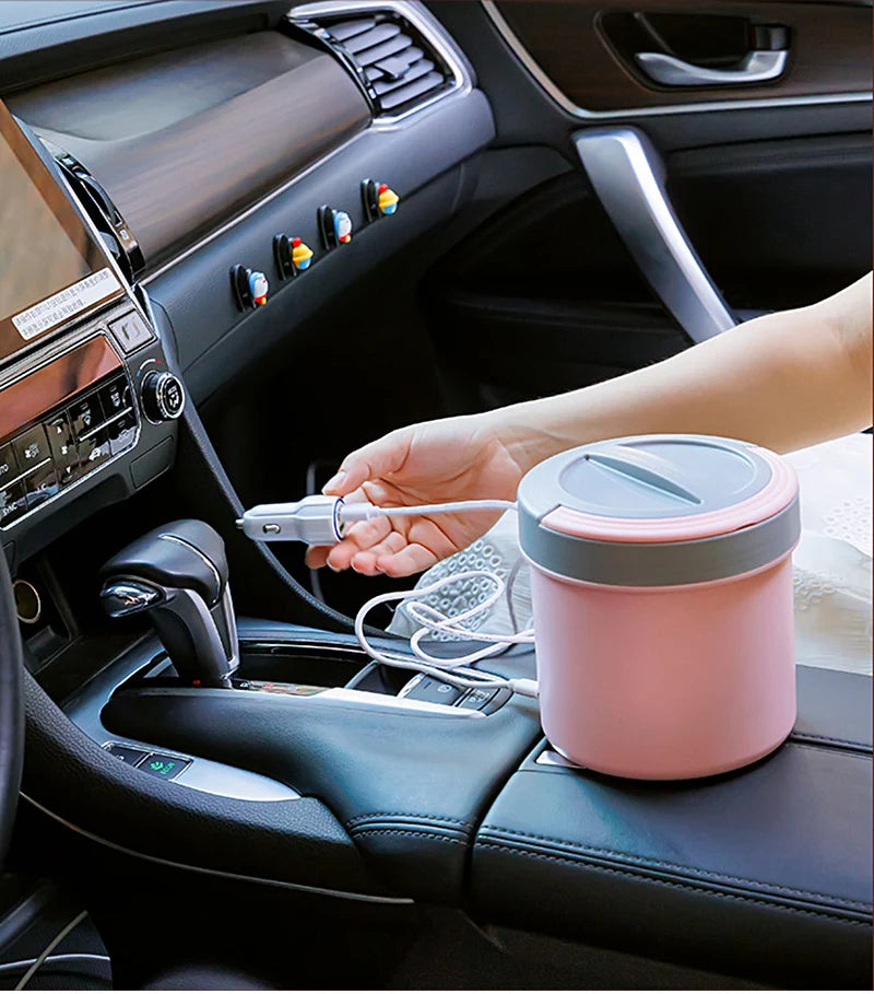 USB Electric Lunch Box Food Heater 5V 12V 24V 20W Car Truck School Travel Food Heated Warmer Container Stainless Steel Bneto Box