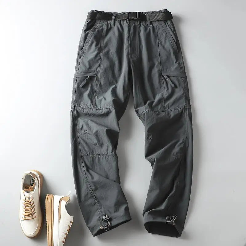 Outdoor Workwear Pants Men's Loose Fleece Lined Thick Soft  Hiking Mountain Climbing Windproof Waterproof Jacket Pants