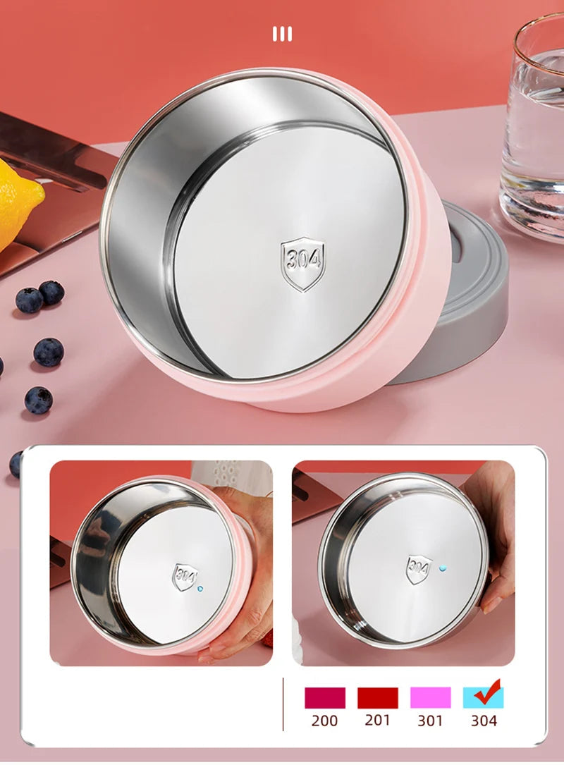 USB Electric Lunch Box Food Heater 5V 12V 24V 20W Car Truck School Travel Food Heated Warmer Container Stainless Steel Bneto Box