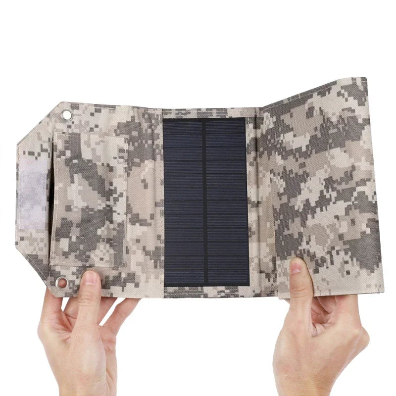 Folding Solar Panel 60W/80W/100W USB 5V Solar Charger Portable Solar Battery Power Bank for Outdoor Camping Hiking + Cable