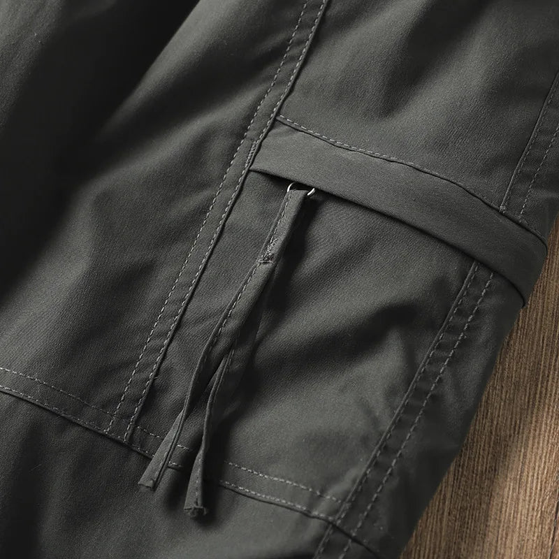 Outdoor Workwear Pants Men's Loose Fleece Lined Thick Soft  Hiking Mountain Climbing Windproof Waterproof Jacket Pants