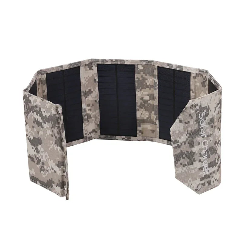 Folding Solar Panel 60W/80W/100W USB 5V Solar Charger Portable Solar Battery Power Bank for Outdoor Camping Hiking + Cable