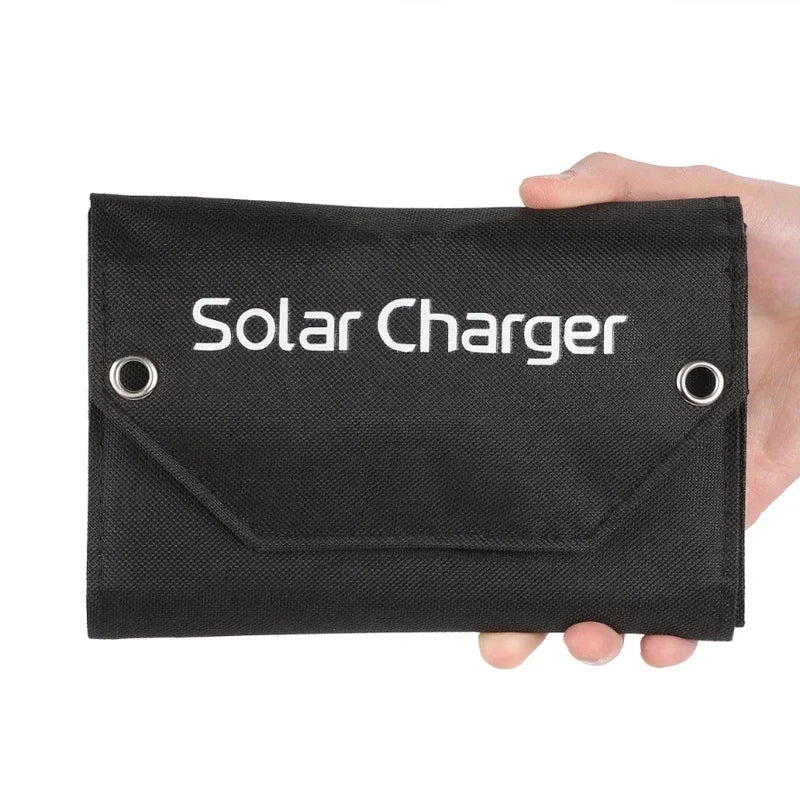 Folding Solar Panel 60W/80W/100W USB 5V Solar Charger Portable Solar Battery Power Bank for Outdoor Camping Hiking + Cable