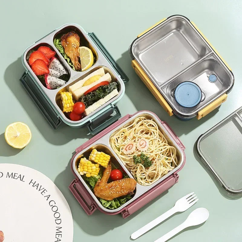 850ml Portable Lunch Boxes for Children Adults Thermo Soup Bento Box Stainless