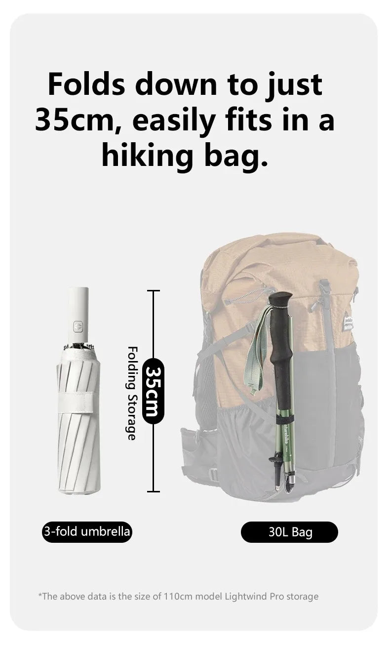 Naturehike 2025 New Walking Stick Ultralight Folding Climbing Backpack Pole 3 Folded Rod Quick Open Travel Hiking Trekking Poles