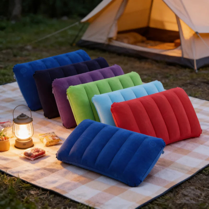 Inflatable Camping Pillow dog friendly