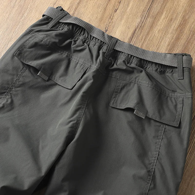 Outdoor Workwear Pants Men's Loose Fleece Lined Thick Soft  Hiking Mountain Climbing Windproof Waterproof Jacket Pants