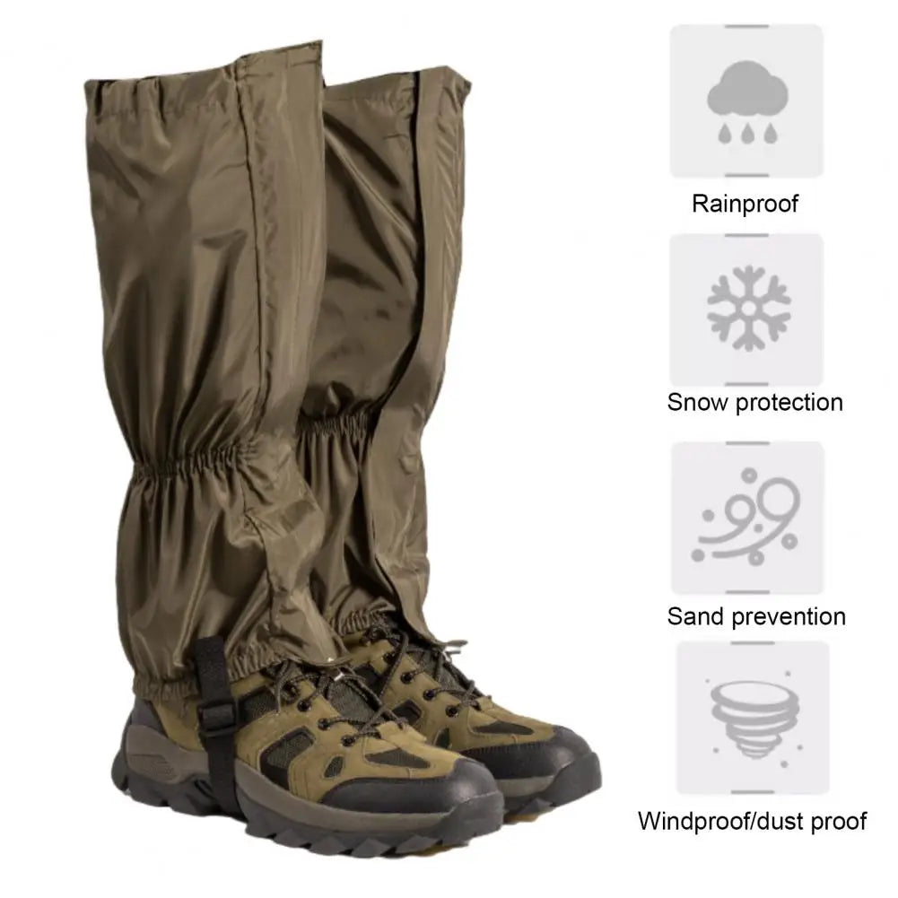 Hiking Leg Gaiters Waterproof Adjustable Leg Gaiters for Outdoor Activities Hiking Climbing Skiing Hunting Men Women Snow Boot