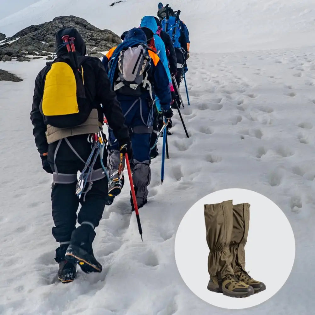 Hiking Leg Gaiters Waterproof Adjustable Leg Gaiters for Outdoor Activities Hiking Climbing Skiing Hunting Men Women Snow Boot