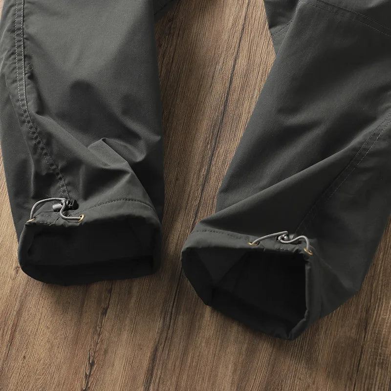Outdoor Workwear Pants Men's Loose Fleece Lined Thick Soft  Hiking Mountain Climbing Windproof Waterproof Jacket Pants