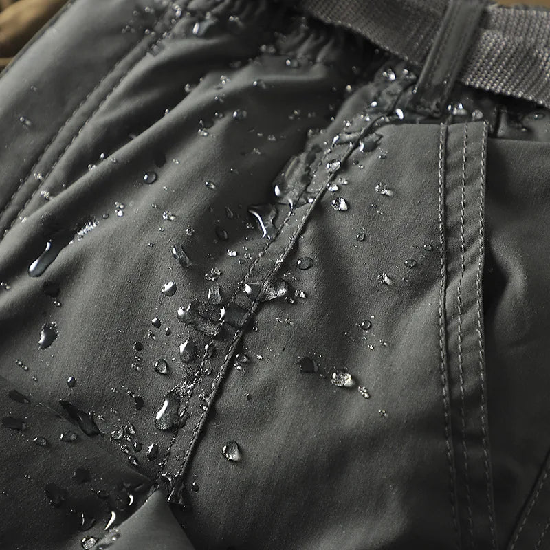 Outdoor Workwear Pants Men's Loose Fleece Lined Thick Soft  Hiking Mountain Climbing Windproof Waterproof Jacket Pants