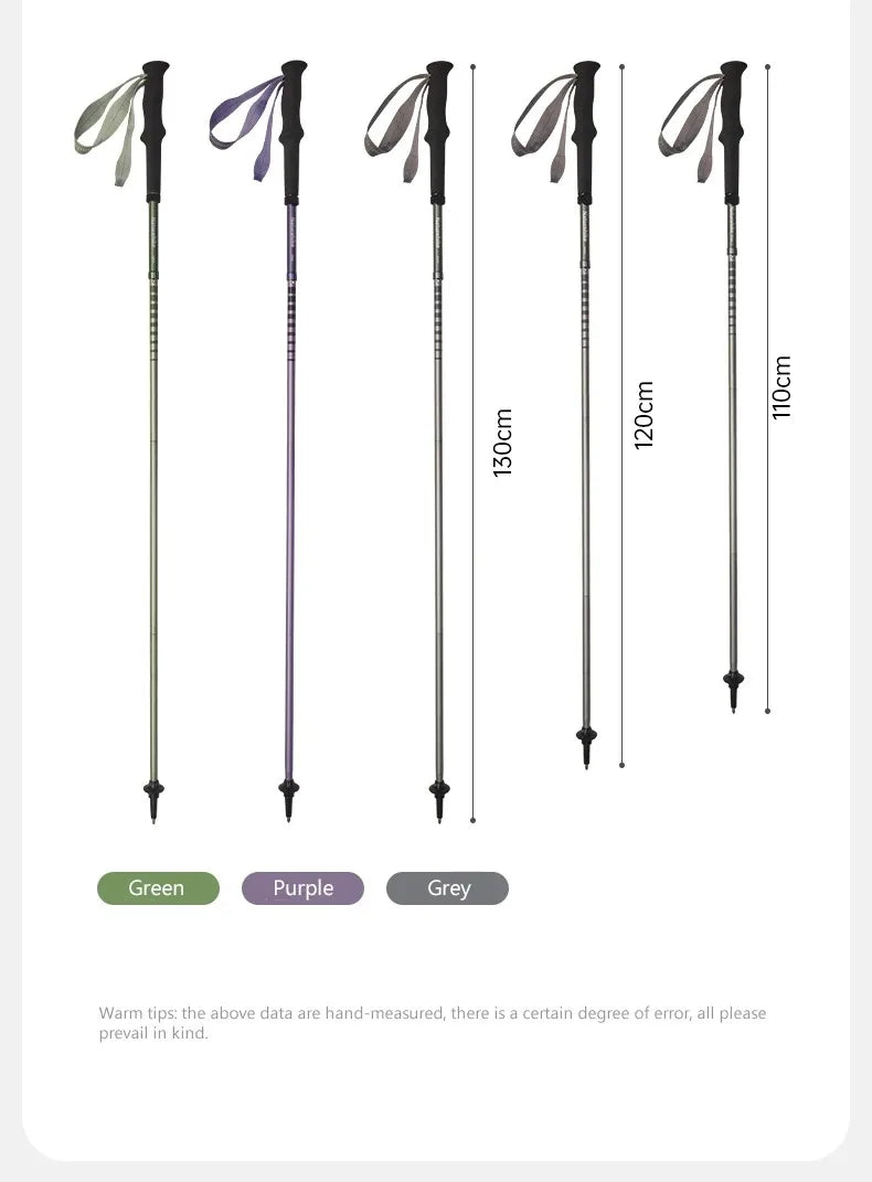 Naturehike 2025 New Walking Stick Ultralight Folding Climbing Backpack Pole 3 Folded Rod Quick Open Travel Hiking Trekking Poles